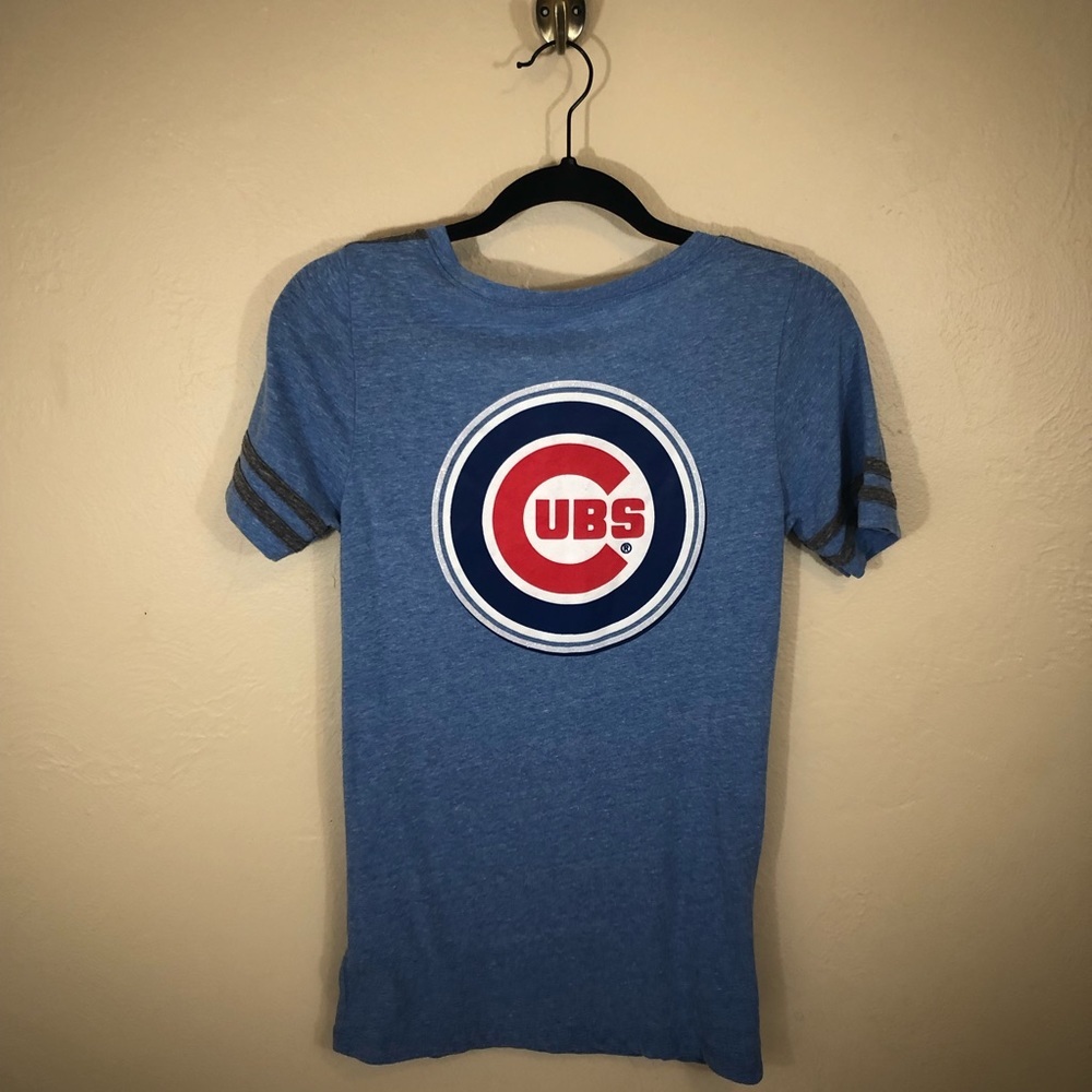 Chicago Cubs MLB Baseball Tee Shirt sz S Sparkle - Picture 2 of 5